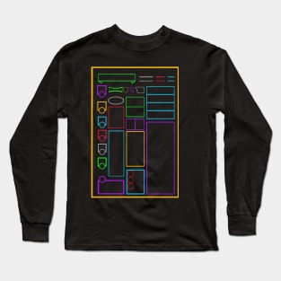 Character sheet design Long Sleeve T-Shirt